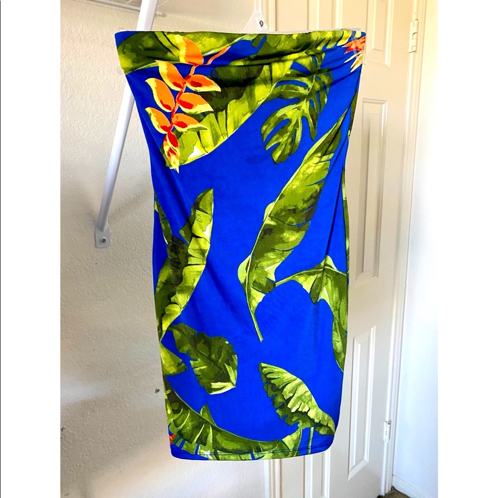 Tropical mini dress